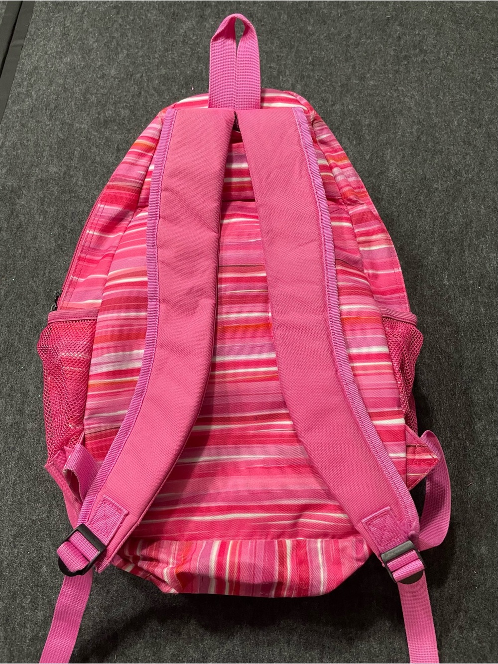 Pink Striped Backpack - Picture 4 of 10